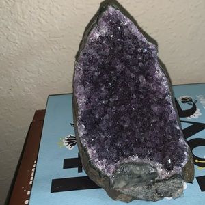 Amethyst stone cluster